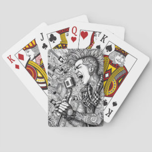 Glam Punk Rock Rockabilly Playing Cards