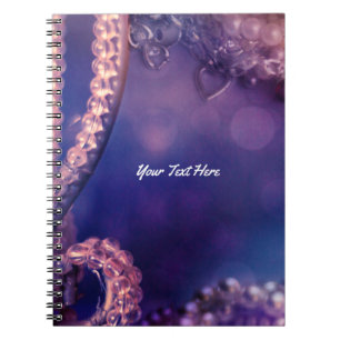 Glam Purple Glow Chic Glamour Personalised Notebook