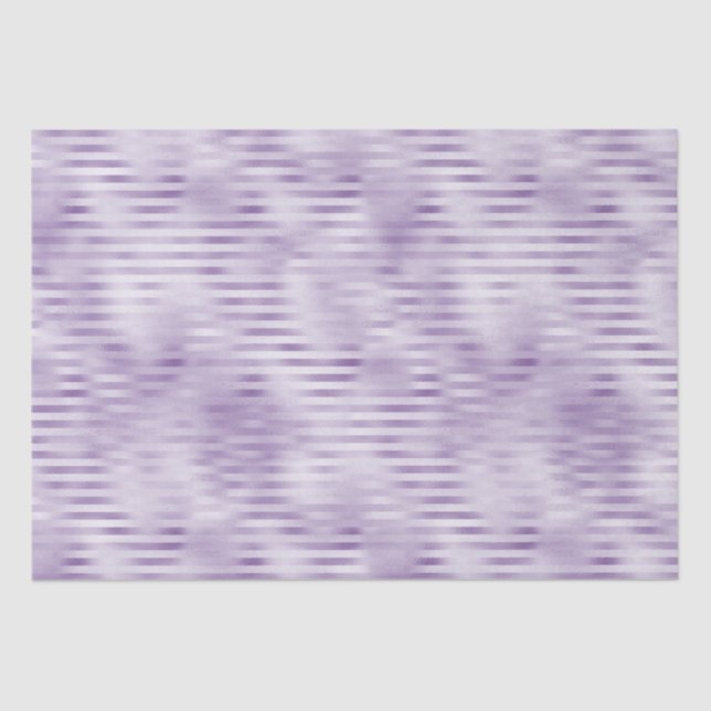 Glam Purple Stripes Tissue Paper (Front)