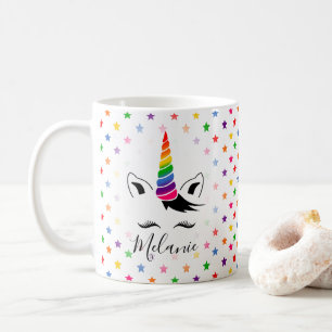 Glam Rainbow Unicorn Coffee Mug