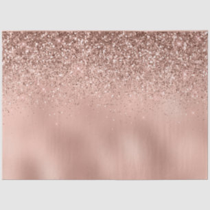 Glam Rose Gold Glitter Tissue Paper