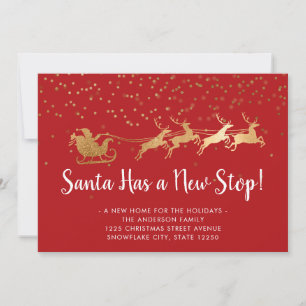 Glam Santa Has a New Stop Reindeer Holiday Moving Announcement