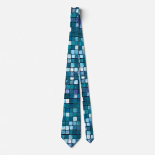 Glam Sequins Grid Texture Modern Pattern Tie