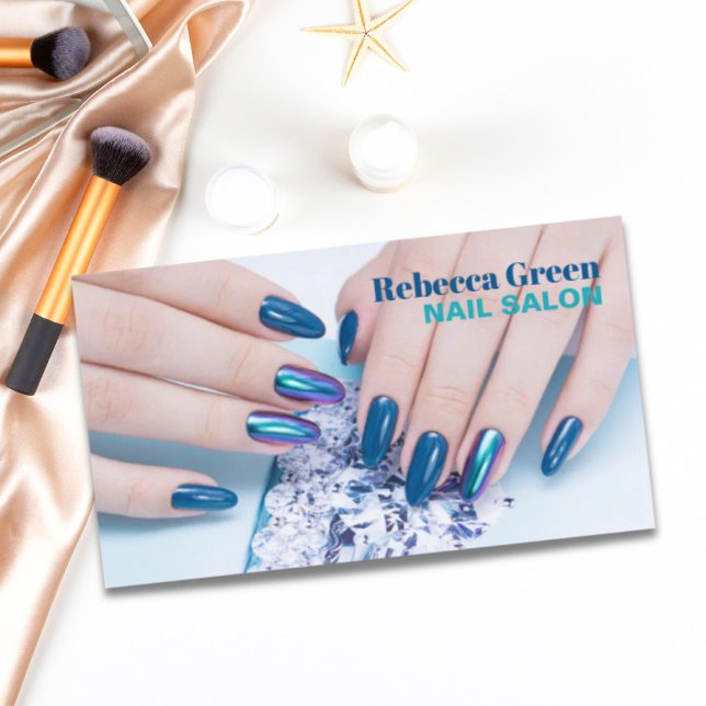 Glam Stylist Manicurist Nail Artist Nail Salon Business Card (Glam Stylist Manicurist Nail Artist Nail Salon Business Card)