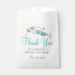 Glam Tiara Cocktail Bridal Shower Cute Retro 1960s Favour Bag