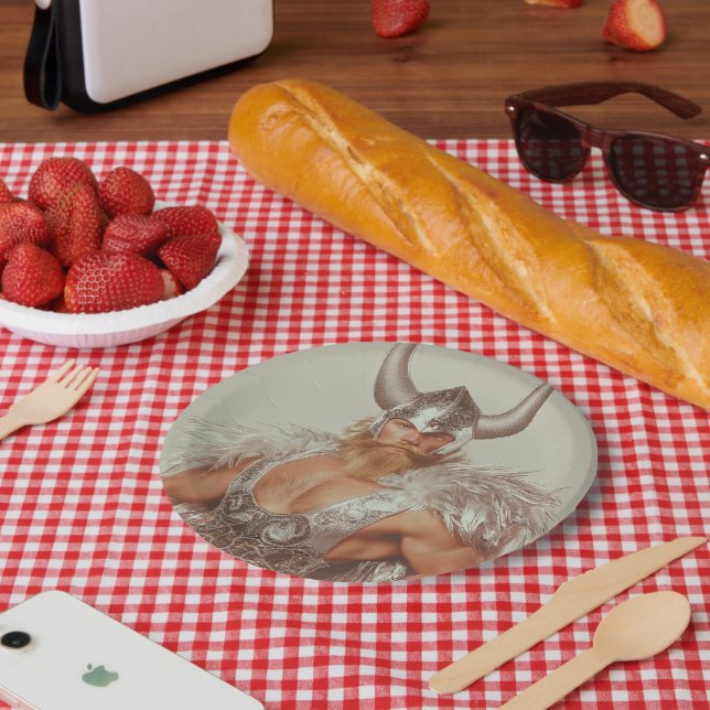 Glam Viking Thor Paper Plate (Picnic)