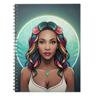 Glam Woman Rainbow Essence Empowerment Girl Power Notebook
