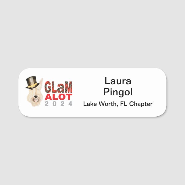 GLaMalot 2024 Name Badge (Front)