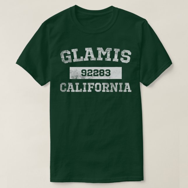 Glamis California  Zip Code 92283 Distressed  T-Shirt (Design Front)