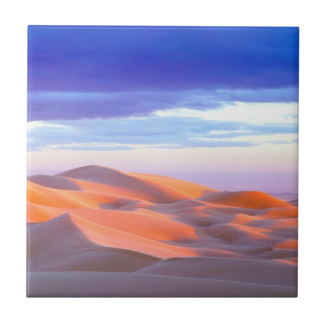 Glamis Sand Dunes at sunset Ceramic Tile (Front)