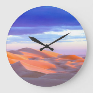 Glamis Sand Dunes at sunset Large Clock