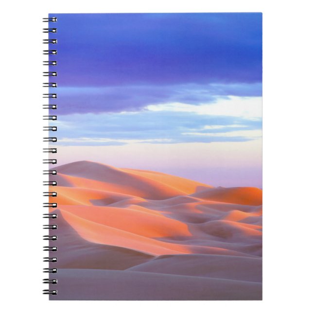 Glamis Sand Dunes at sunset Notebook (Front)
