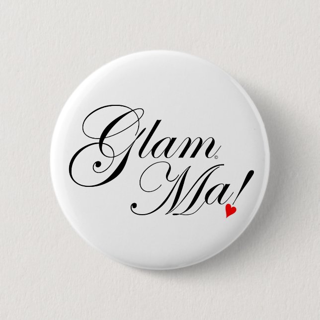 GlamMa 6 Cm Round Badge (Front)