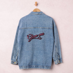 Glamma black/pink Denim Jacket