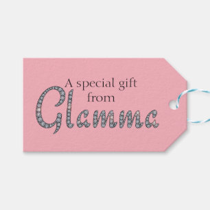 Glamma bling design tag