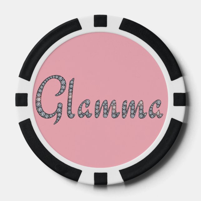 Glamma Bling poker chip (Front)