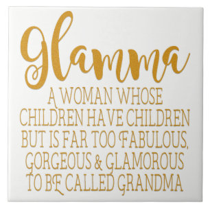 Glamma - Fabulous Grandma Tile
