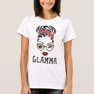 Glamma Face Wink Eyes Family Matching Grandma Gift T-Shirt