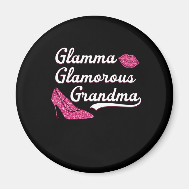 Glamma Glamourous Grandma Mother's Day Magnet (Front)