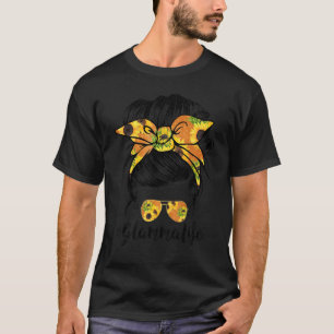 Glamma Life Sunflower Messy Bun Mother's Day T-Shirt