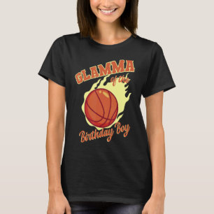 Glamma Of The Birthday Boy Basketball Family Bday T-Shirt