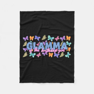 Glamma of The Birthday Girl Butterfly Family Fleece Blanket