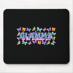 Glamma of The Birthday Girl Butterfly Family Mouse Pad