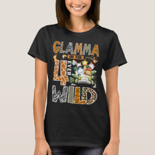 Glamma Of The Four Wild Safari 4th Birthday Boy T-Shirt