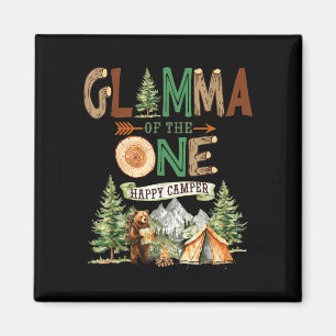 Glamma of the one happy camper 1st birthday magnet