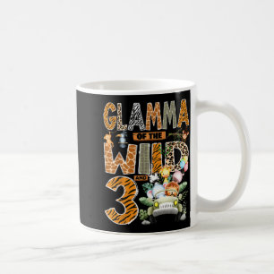 Glamma Of The Wild Three 3rd Birthday Boy Safari Coffee Mug