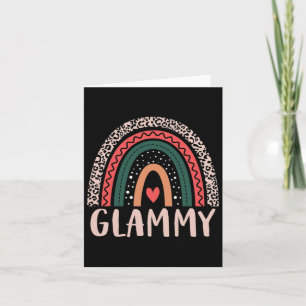 Glammy Rainbow Grandma Grandmother Women Mothers D Card