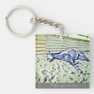 Glamor-Chan Illustrated Acrylic Key Ring