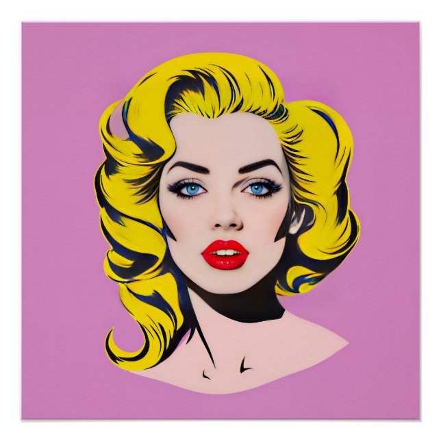 Glamor pop art poster (Front)