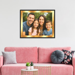 Glamorous Blank Gold Background For Your Photo Canvas Print
