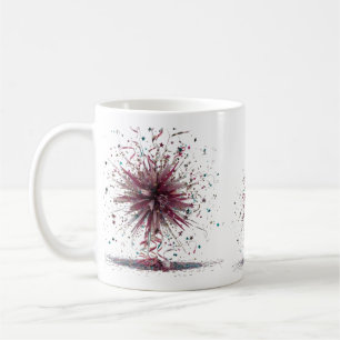 Glamorous Crystal Explosion Modern Black Classic Coffee Mug