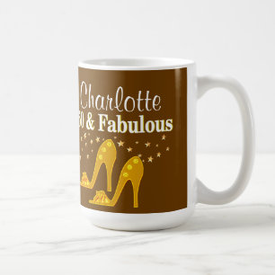 GLAMOROUS GOLD PERSONALIZED 50TH BIRTHDAY MUG