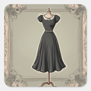 Glamorous LBD Art Sticker Collection
