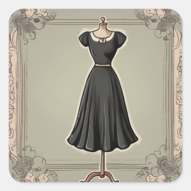 Glamorous LBD Art Sticker Collection (Front)