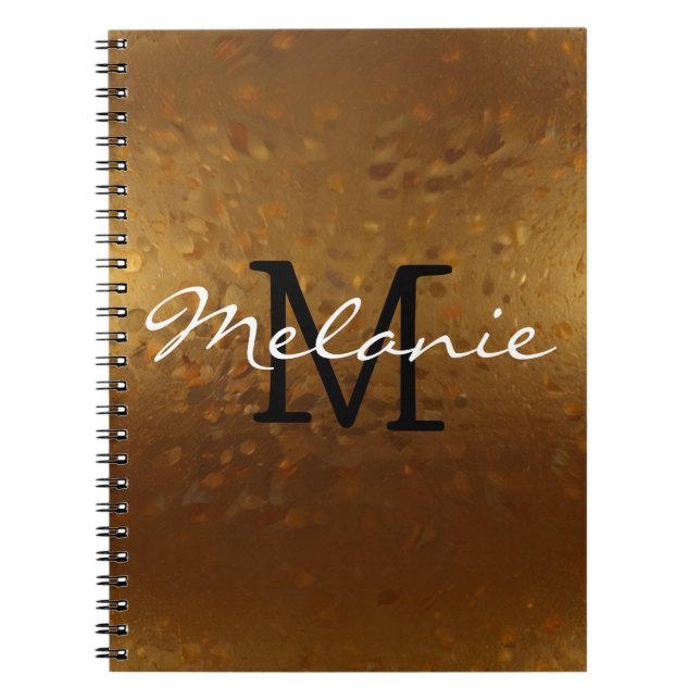Glamorous Monogram Notebook (Front)