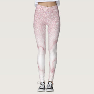 Cute Sparkly Pink Leggings Fashion Trendy Fun