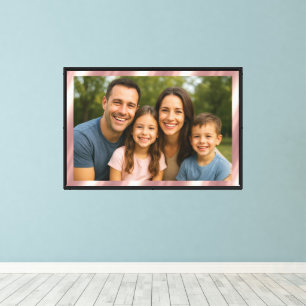 Glamorous Rose Gold Background For Your Own Photo Canvas Print