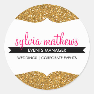 GLAMOROUS SEAL stylish glitter sparkle gold pink