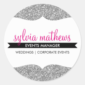 GLAMOROUS SEAL stylish glitter sparkle silver pink