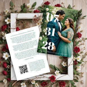 Glamorous Simple Enchanting & Delicate Minimalist Save The Date