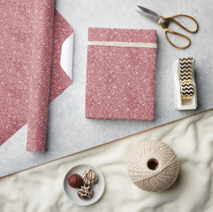 Glamorous Sparkly Pink Glitter Wrapping Paper