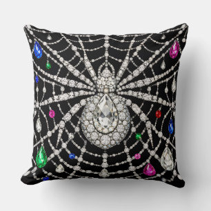 Glamorous Spider Bejewelled Diamond design  Cushion