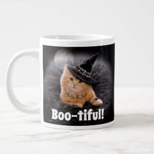 Glamorous Witch Kitten Large Coffee Mug