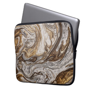 glamour 001 liquid brown colours laptop sleeve