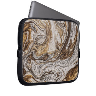 glamour 001 liquid brown colours laptop sleeve
