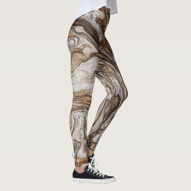 glamour 001 liquid brown colours leggings (Right)